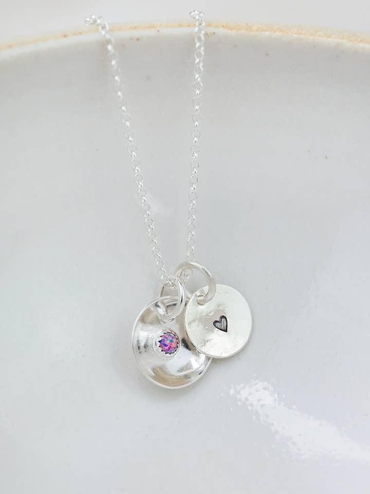 Sterling Silver Boho Pendant for wholesale by Lucy Kemp Jewellery