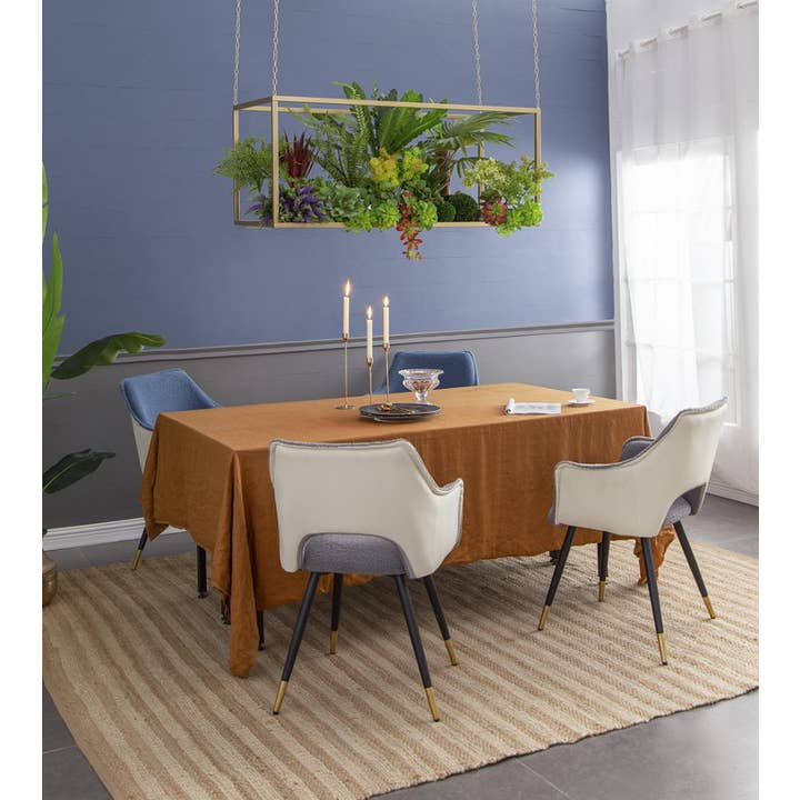 A&B Home Group Inc. – wholesale Skylthylla – 55x27,5x27,5" Gyllene järnställning med kedjor 1ST/KTN8