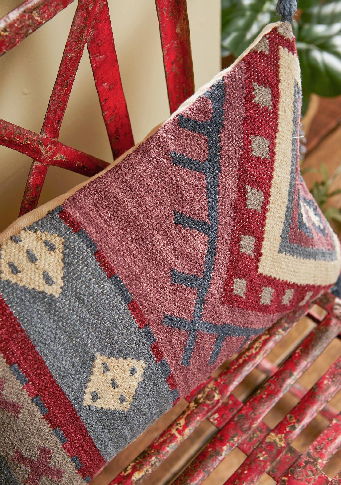 Namaste - Wholesale Throw Pillow Cover - Alanya Hand Woven Wool/Cotton Kilim Cushion Cover3