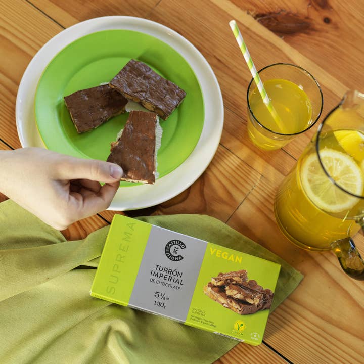 CASTILLO DE JIJONA - Wholesale Nougat - Supreme Quality VEGAN Chocolate Imperial Nougat (200g)3