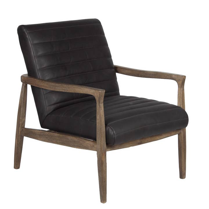 Fauteuil en bois de manguier Albi - WB SG / Laguna Noir pour la vente par Pinkcity