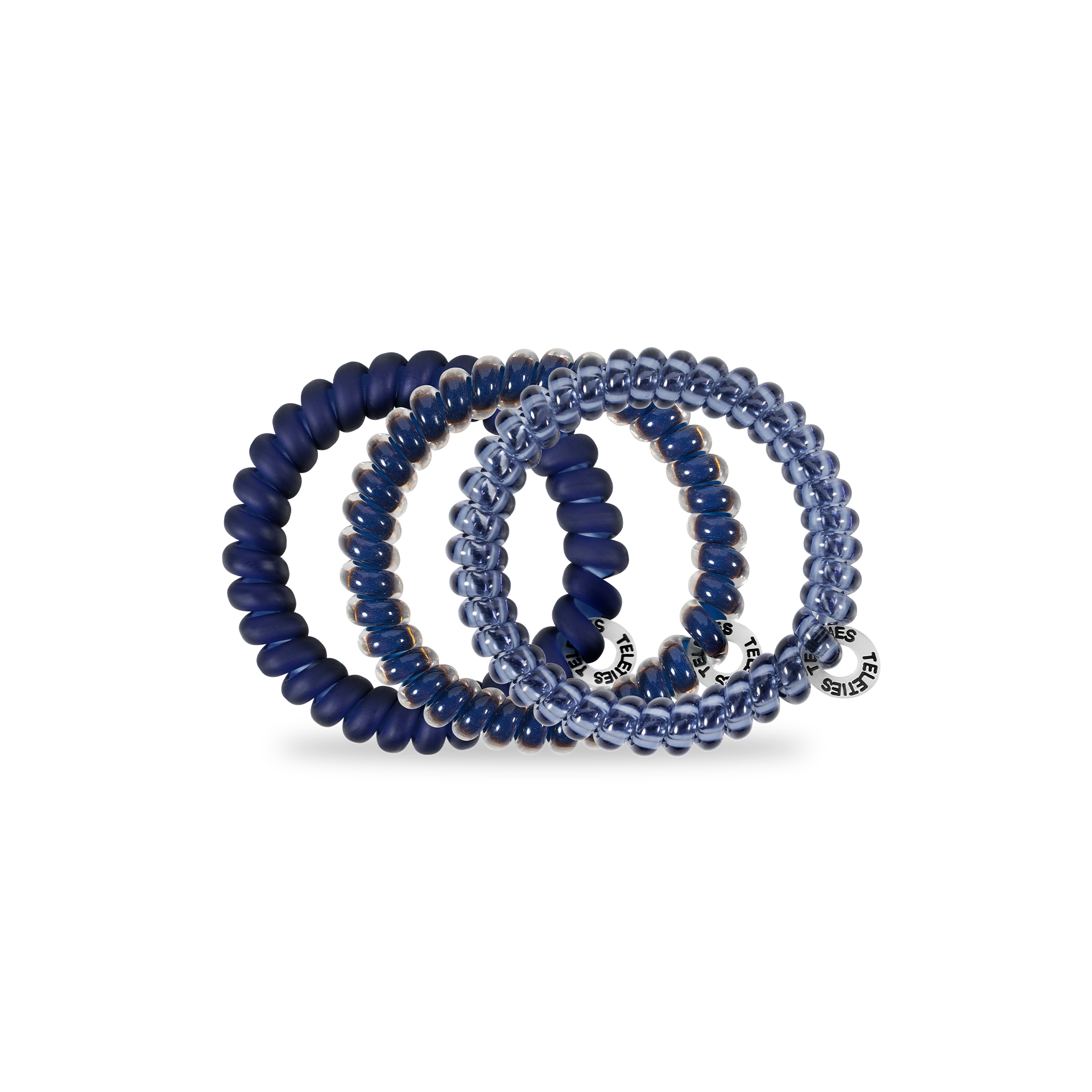 TELETIES – Großhandel Haargummi – Damen – Spiral-Haargummis | Klein | Nightfall Navy Haargummis1