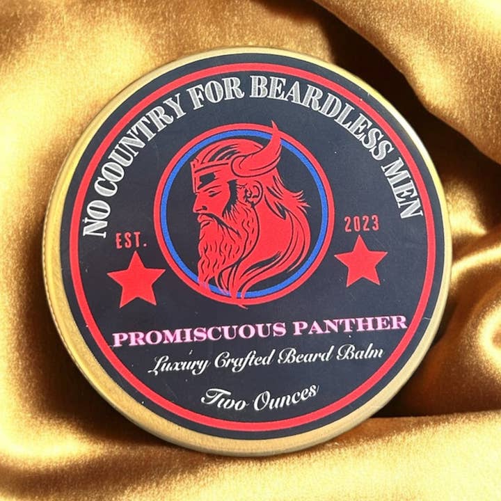 Beard Balm- Promiscuous Panther (Two Ounces) for wholesale by No Country for Beardless Men