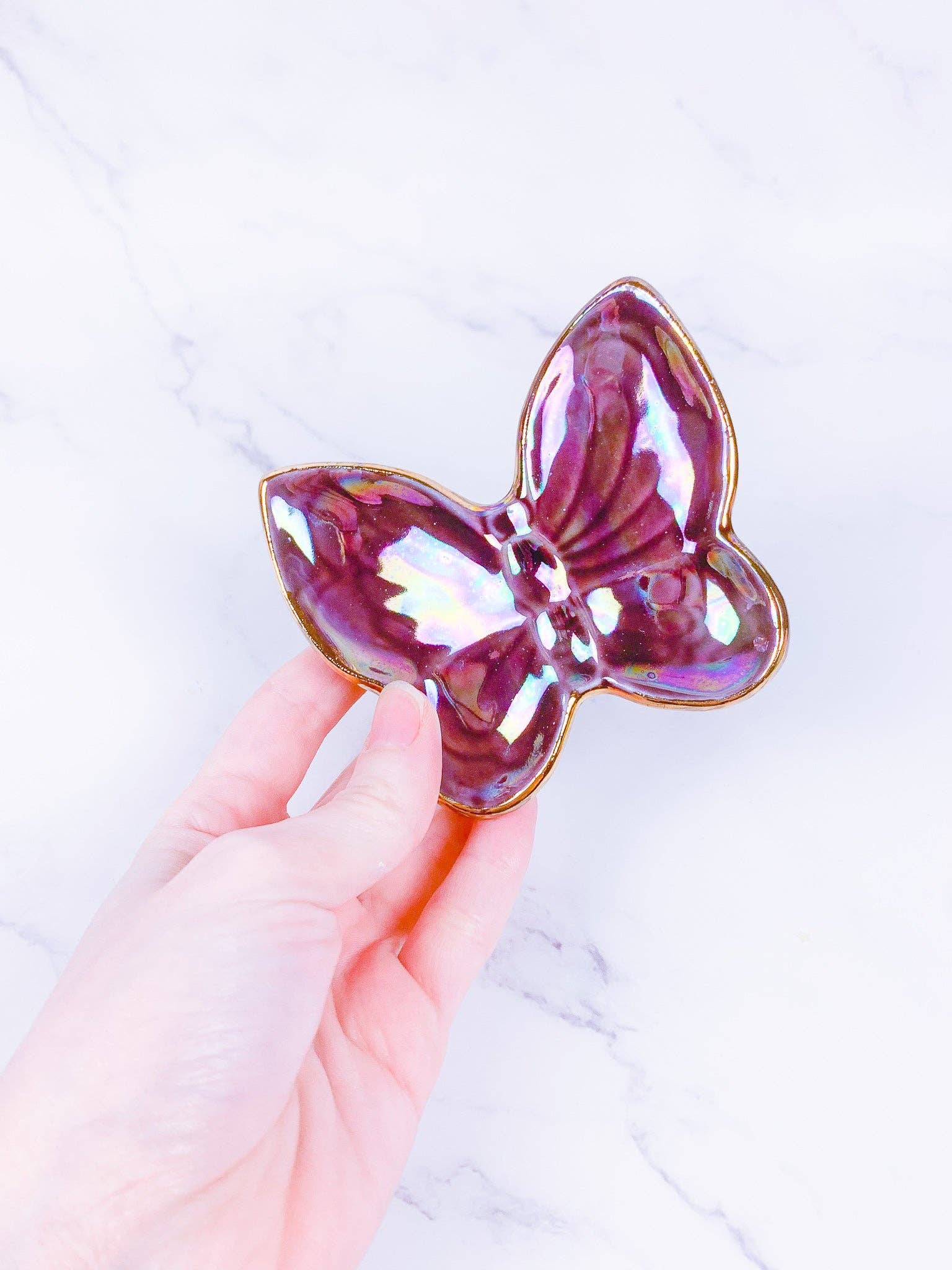 Peachpot Ceramics – wholesale Jewellery dish – Porcelain Butterfly Dishes7