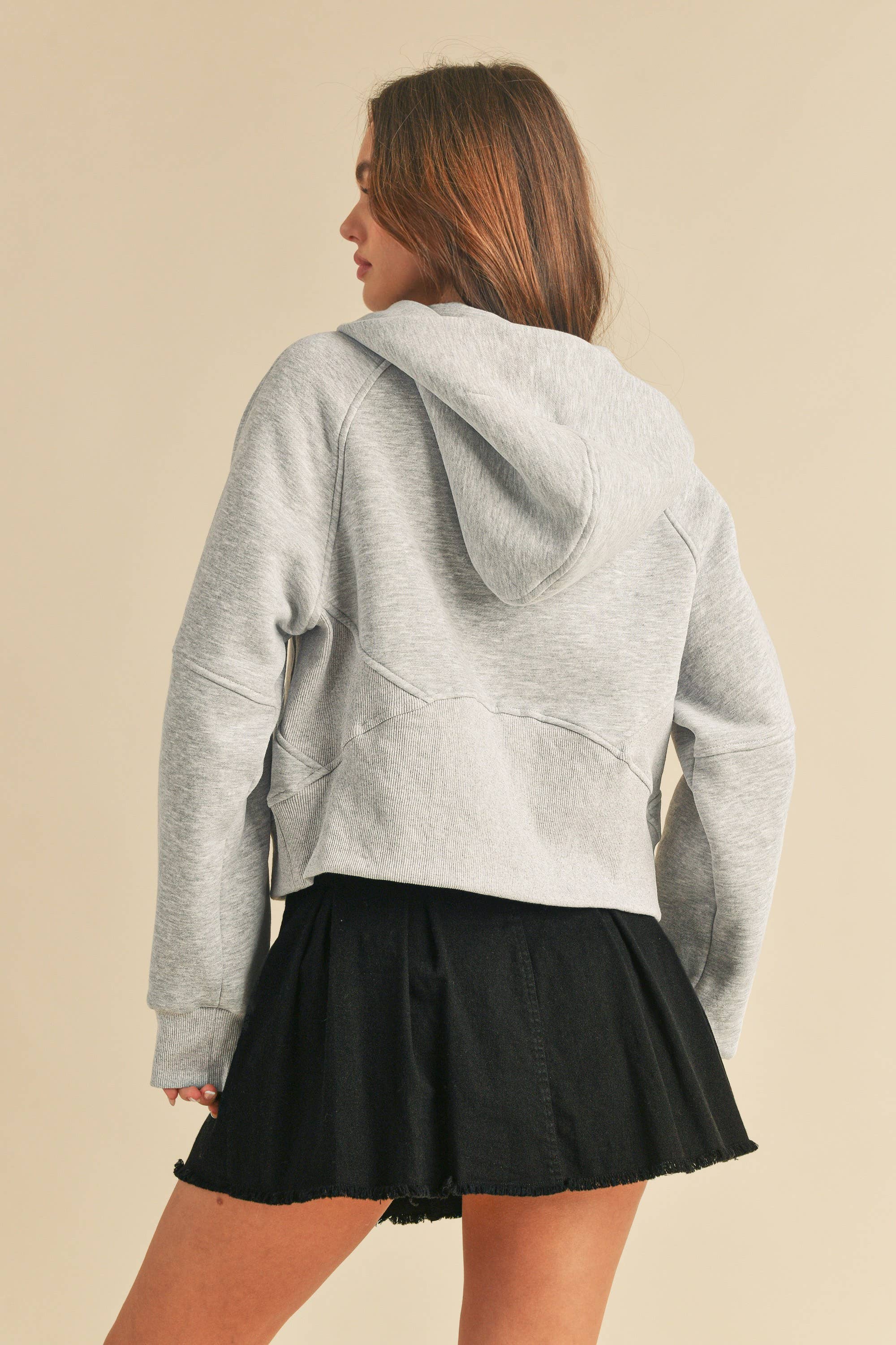 AEMI + CO - Vente Sweat à capuche – femme - Sweat à capuche demi-zippé Drea 946CK 68