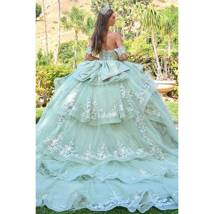 Baljurk met blote schouders en versierde bandmouwen voor wholesale door Babyfox Apparel