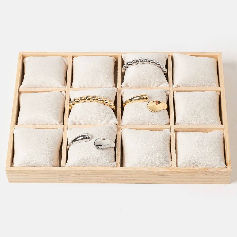 WOOD Wooden Jewelry Bracelet Display Box for wholesale on Faire4