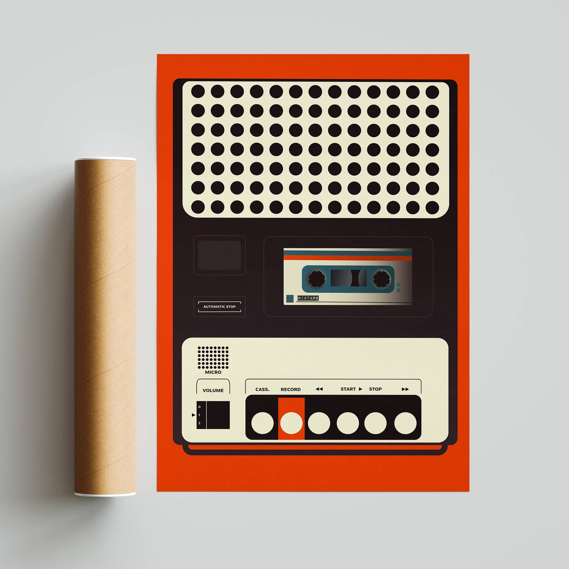 Gail Myerscough - Wholesale Kunstprint - Cassetterecorder, afdrukken zonder lijst7