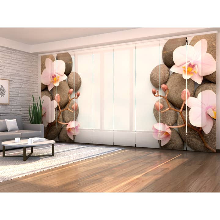 Set of 8 Vienna Orchid Panel Curtains for wholesale by IlyDecor