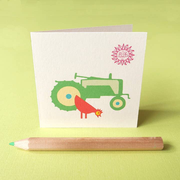 Tractor Mini Card for wholesale by INKLOSURES