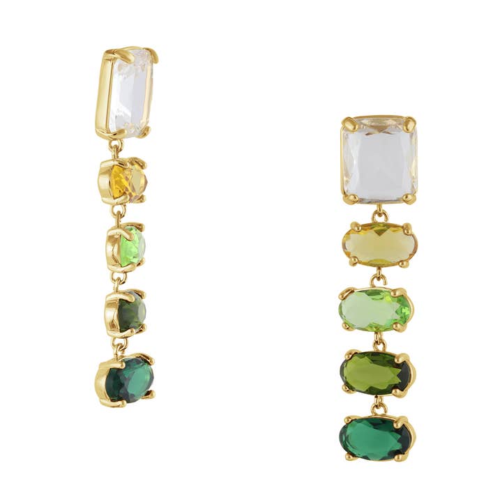 Zadie Allure Stone Cut Luxe Earrings for wholesale by Big Metal London