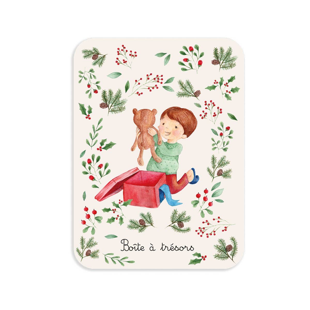 Maison Royal Garden - Wholesale Decorative Box - Rectangular metal box - Beautiful Christmas night