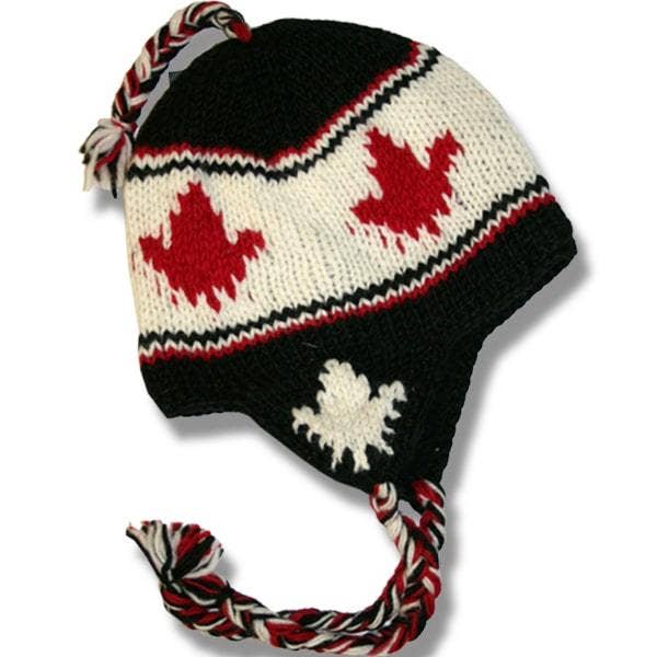 Northern Lifestyles Canada – wholesale Hattaccessoar - Dam – Öronlapp mössa för män och kvinnor. 100% ull med fleecefoder. Handgjord i Nepal.