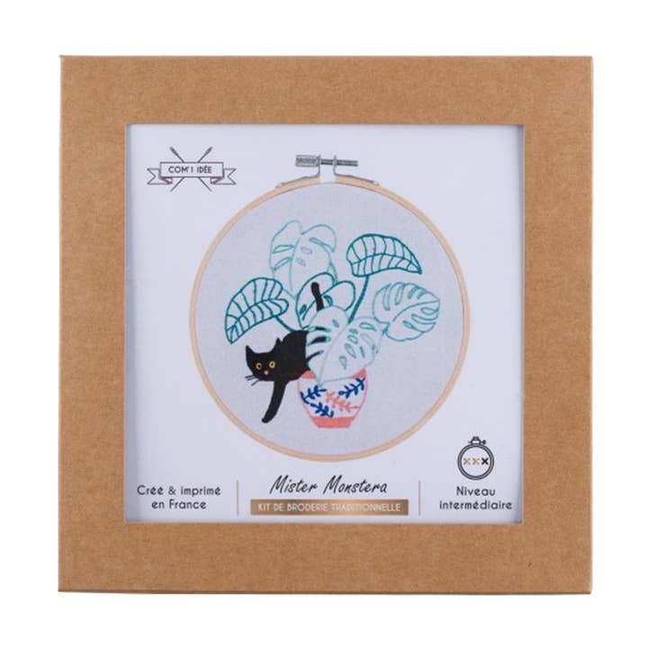 Com'1 Idée - Wholesale Embroidery/Cross Stitch Supplies - Embroidery kit | Mister monstera0