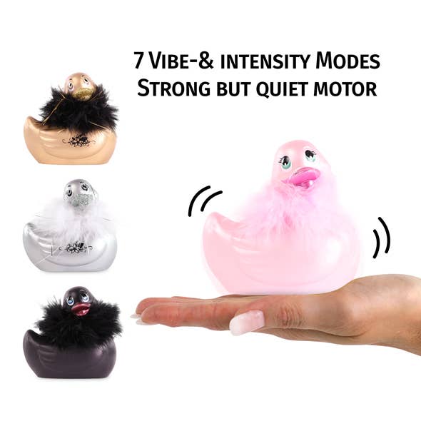 It's the BOMB® - Wholesale Sex Toy - 3 Pink Classic Ducks w/Boa I Rub My Duckie Massager Vibrator7