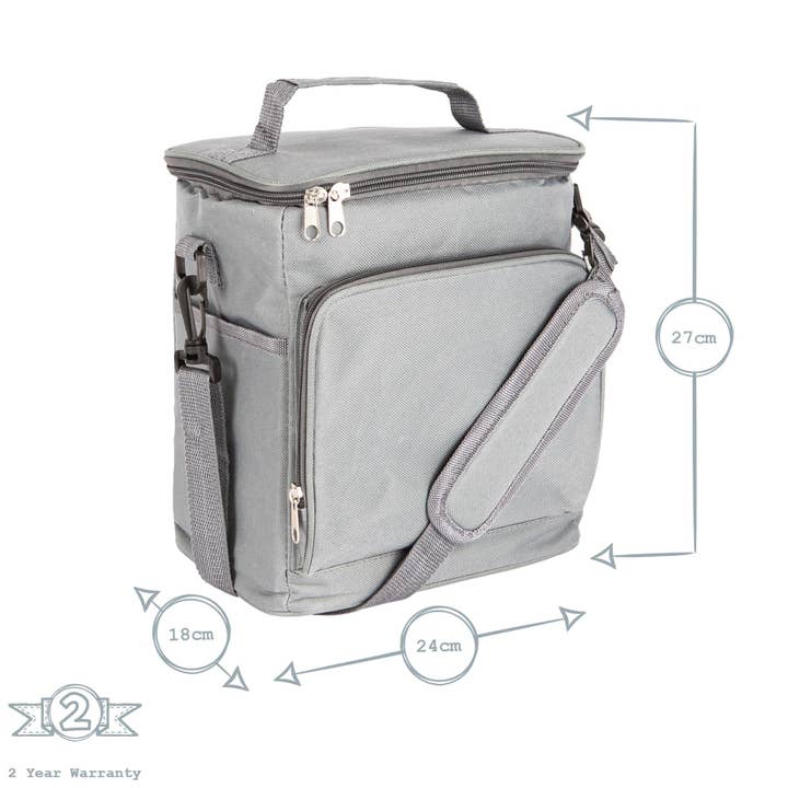 Rinkit Ltd - Wholesale Cooler/Cooler Bag - Nicola Spring Insulated Cooler Bag - Grey4