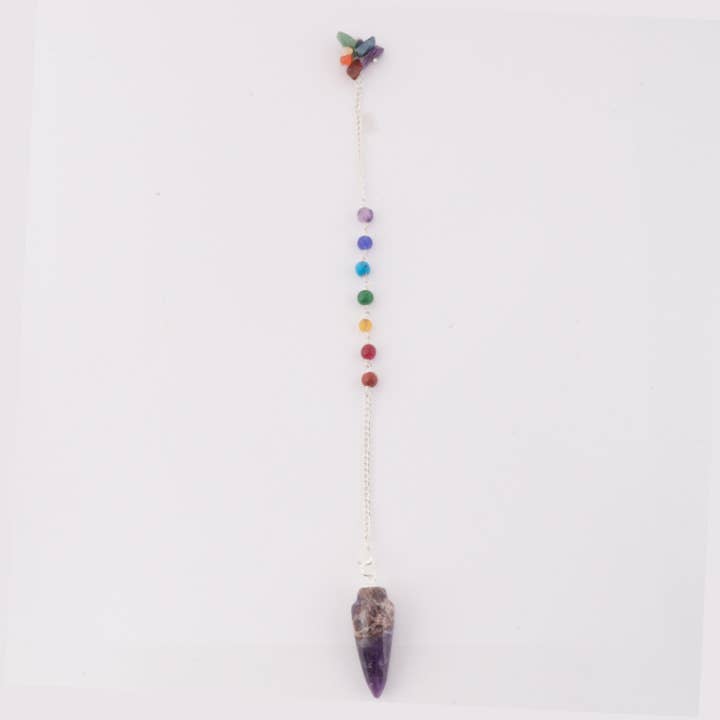 Amethyst Pendulum With Chakra for wholesale by Benjamin International