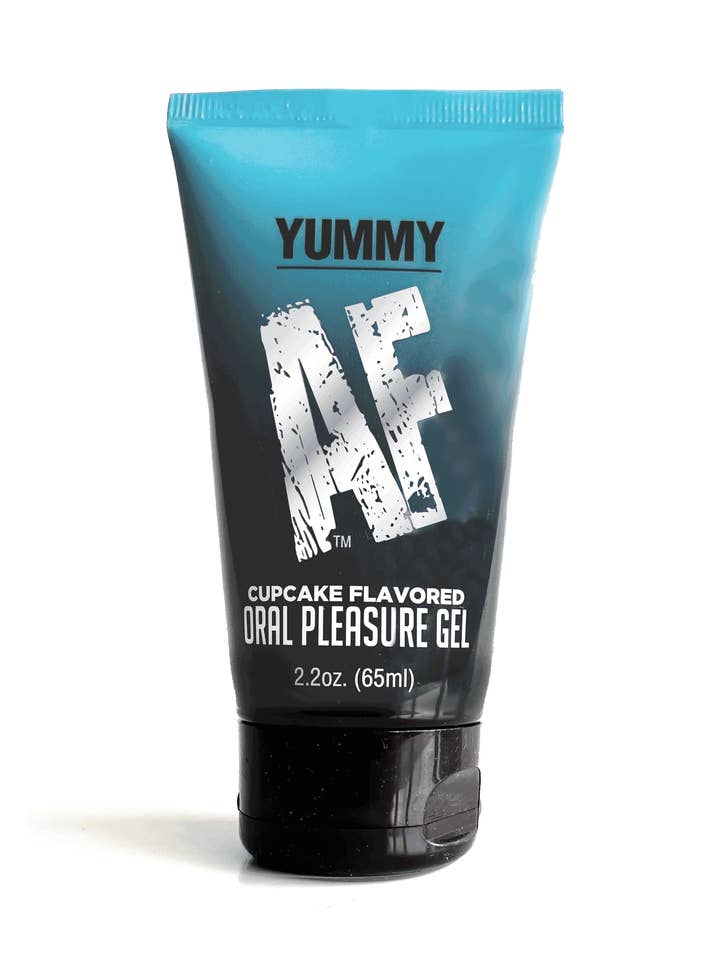 Yummy AF Oral Lubricant/ Pleasure Gel- Cupcake 2.2oz for wholesale by Little Genie Productions
