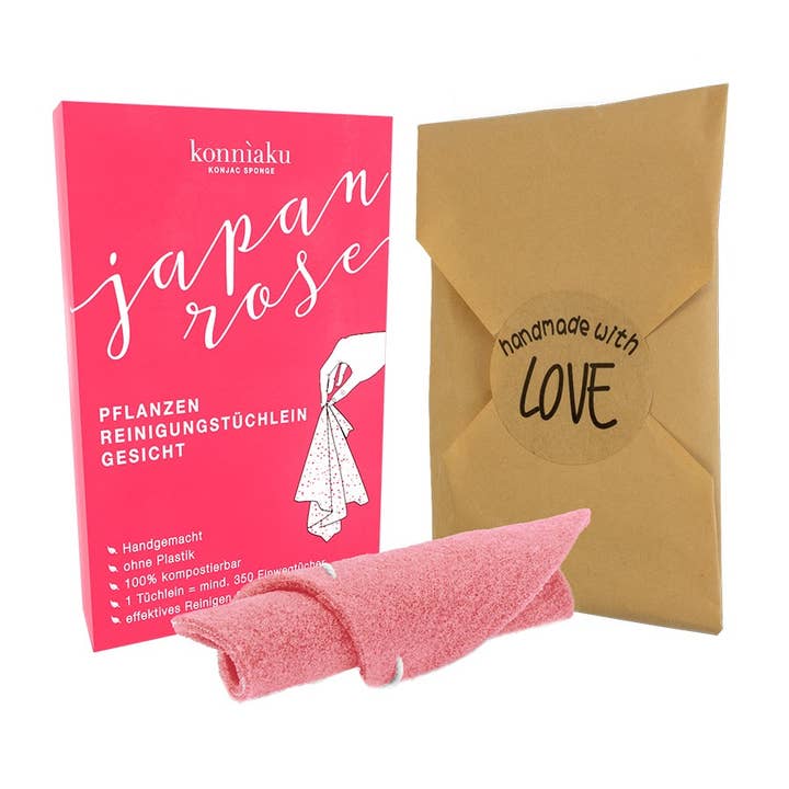 Konnìaku – Engroshandel Ansigts- og kropsservietter – KLUD Japansk rose
