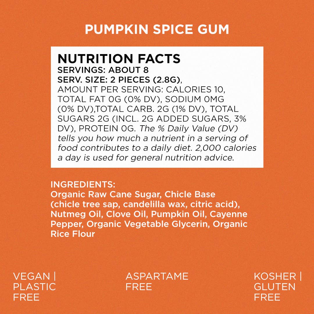 Simply Gum – wholesale Tuggummi – Pumpkin Spice Tuggummi - Naturligt + Plastfritt | 6-pack3