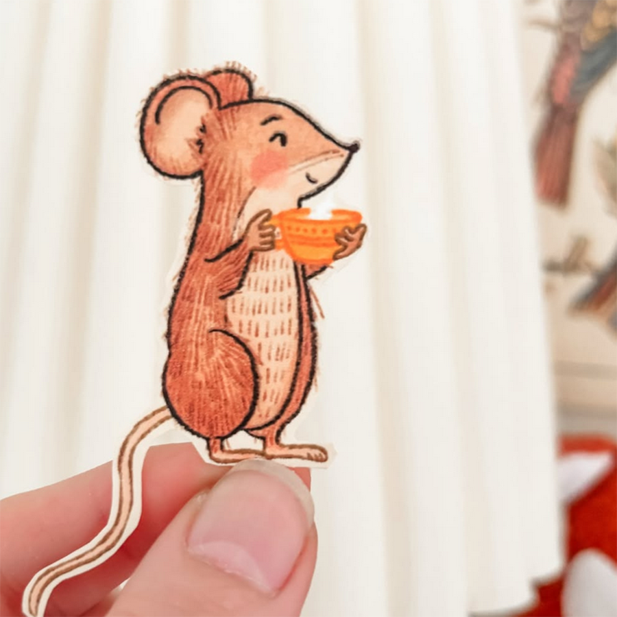 Forest & Fauna Paper Co. – wholesale Klistermärke – Mus Teatime Klistermärke1