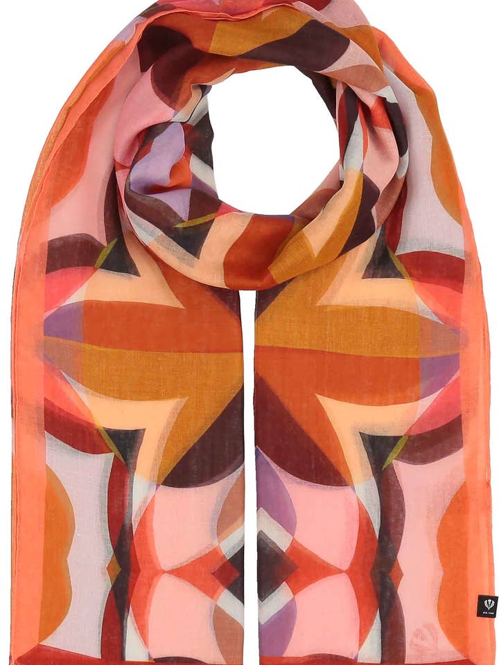 Bold Tile Recycled Poly Scarf for wholesale by FRAAS - The Scarf Company
