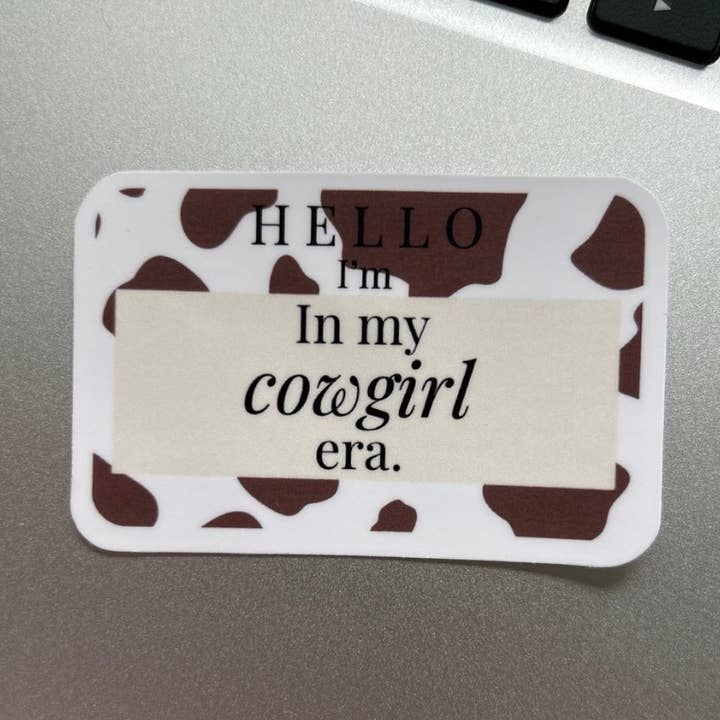 Cowgirl Era Sticker for wholesale by Under This Moon Designs