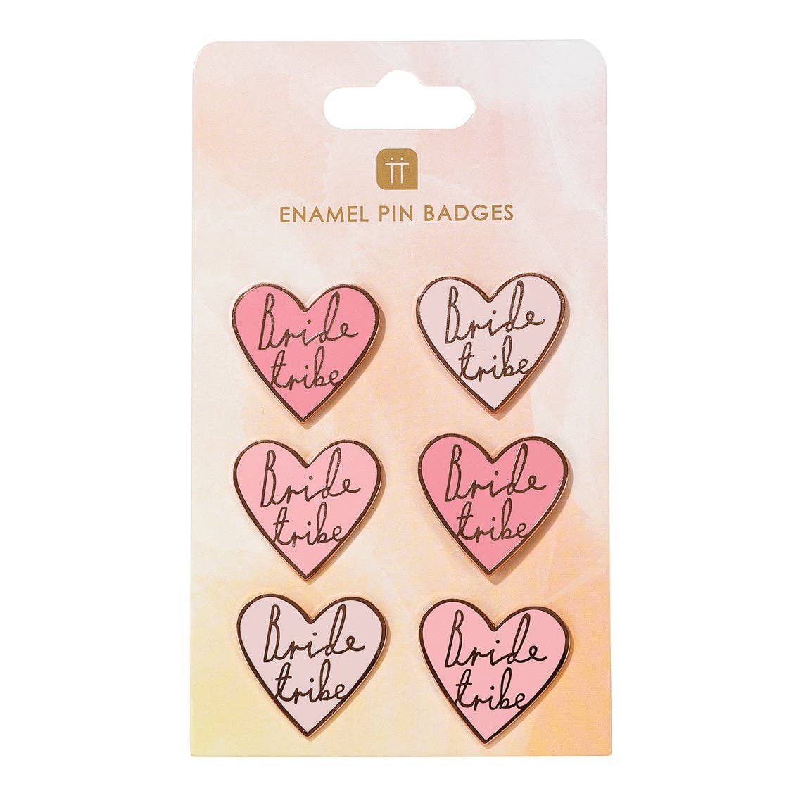 Talking Tables UK – wholesale Party gift – "Bride Tribe" Enamel Pin Badges | Hen Party |2