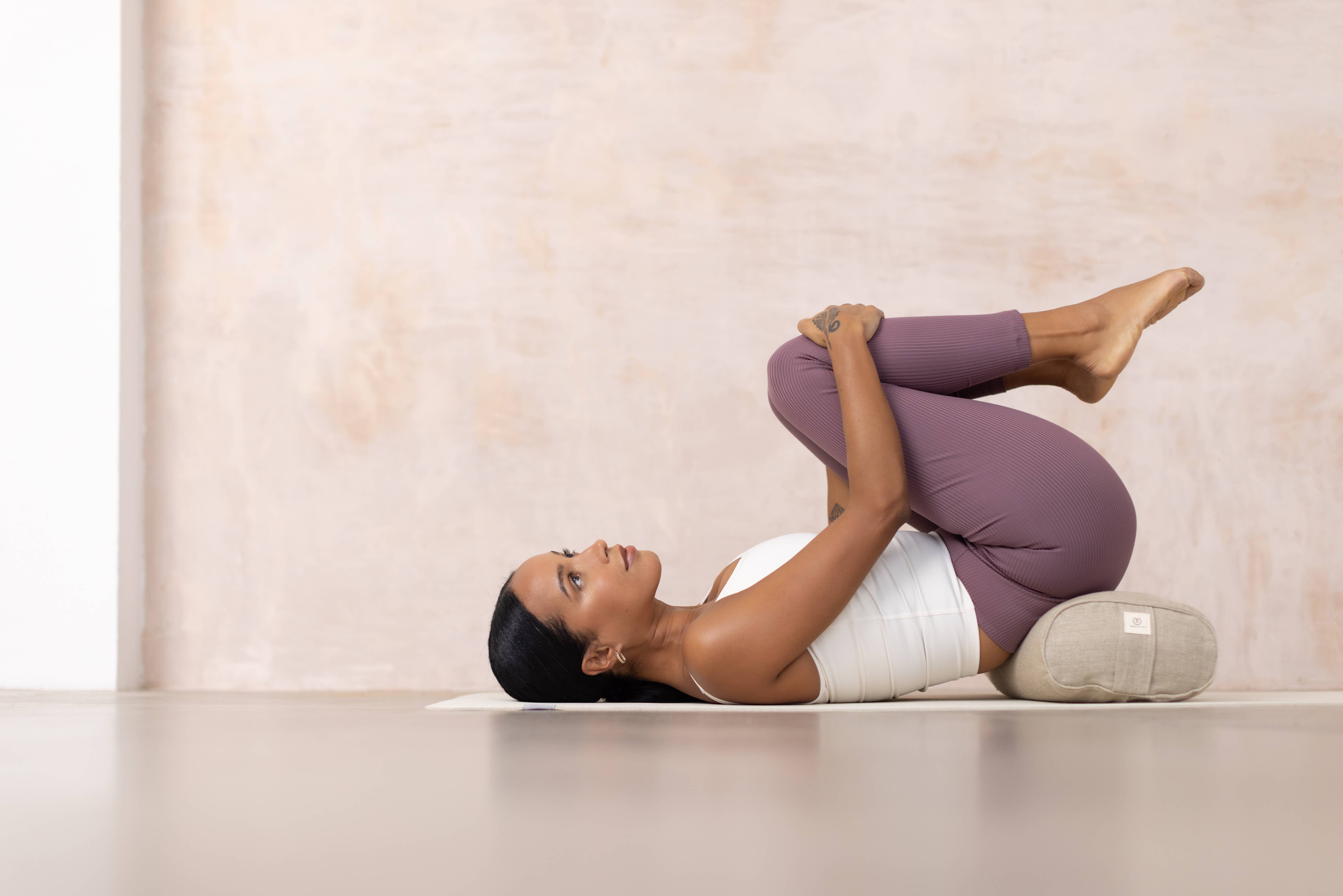 Yogamatters – Bloco de ioga por atacado – Almofada retangular pequena de cânhamo com trigo sarraceno natural Yogamatters2