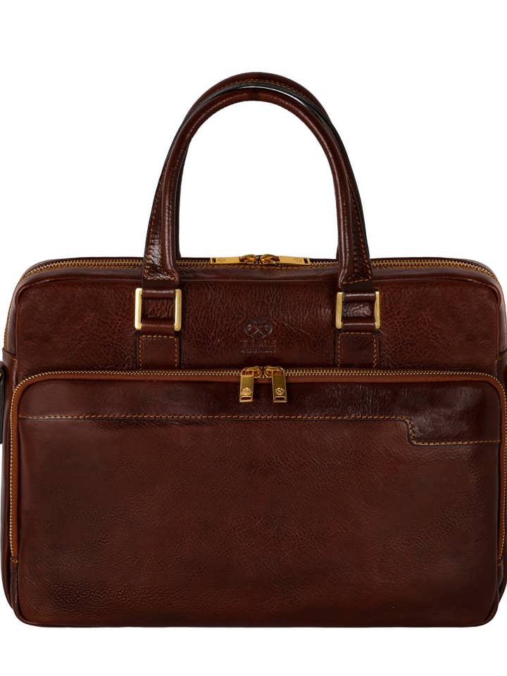 Sacoche en cuir pour ordinateur portable - Orlando pour la vente par Time Resistance