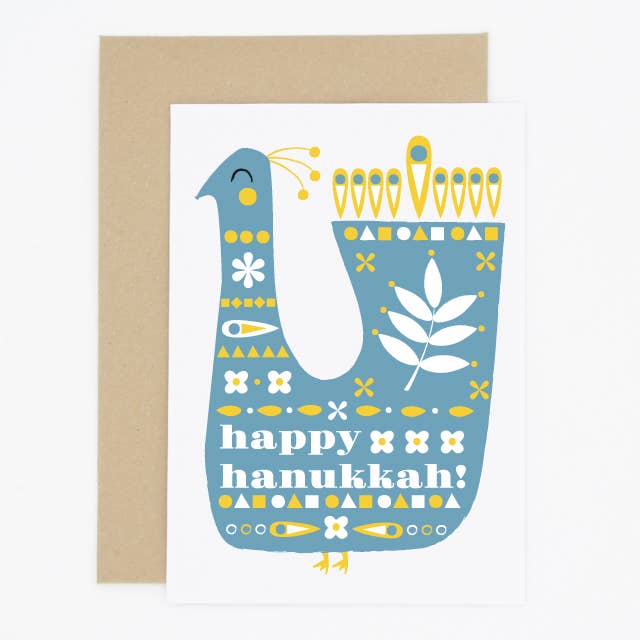 Carte Hanoukka Mondo Bird pour la vente par Madame Annie et Fils