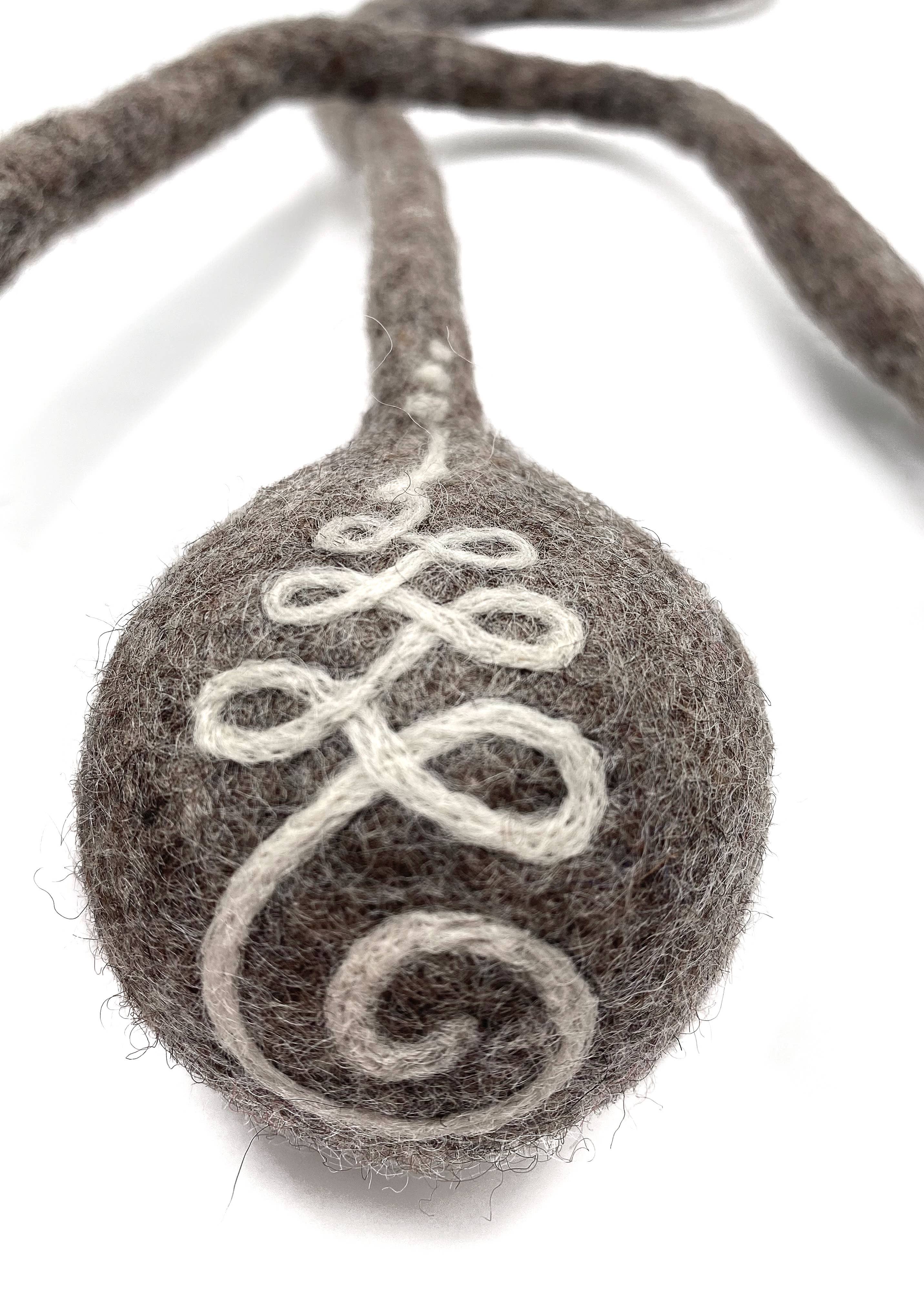 Wooliie - Wholesale Pet Toy - Cat/Dog - Unalome Rope Ball - Handmade All-Natural Wool Dog Toy1