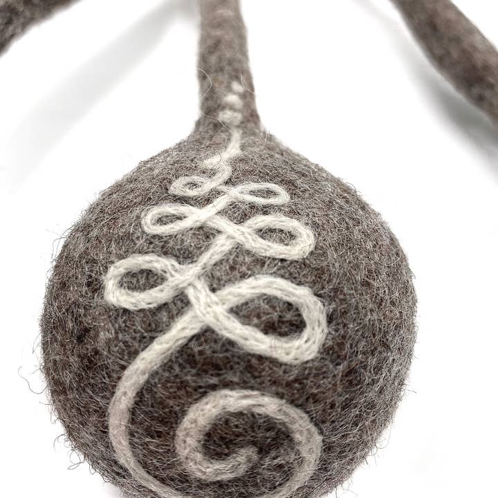 Wooliie - Wholesale Pet Toy - Cat/Dog - Unalome Rope Ball - Handmade All-Natural Wool Dog Toy1