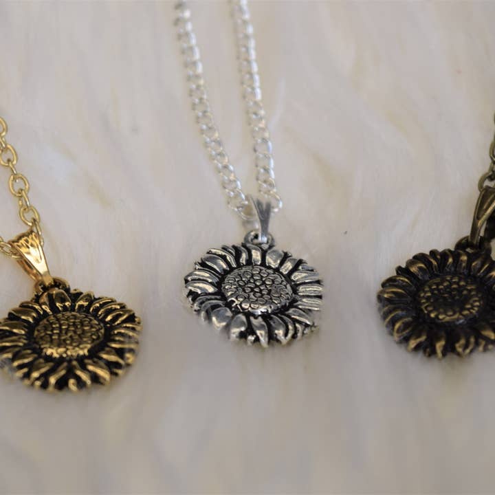 Sunflower Necklace for wholesale by Boxford Comma