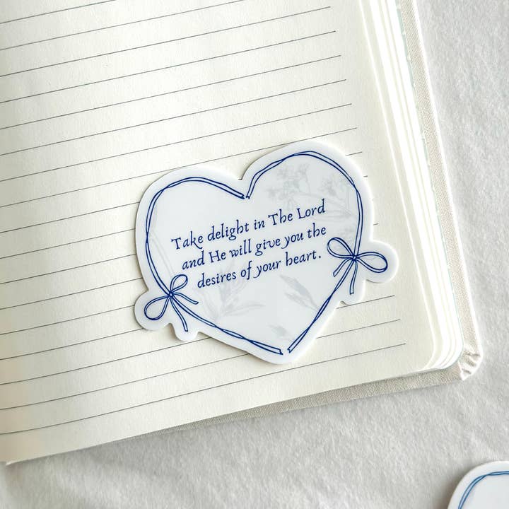 Grow in Grace - Wholesale Sticker - Psalm 37:4, Bible verse sticker, Christian stickers3