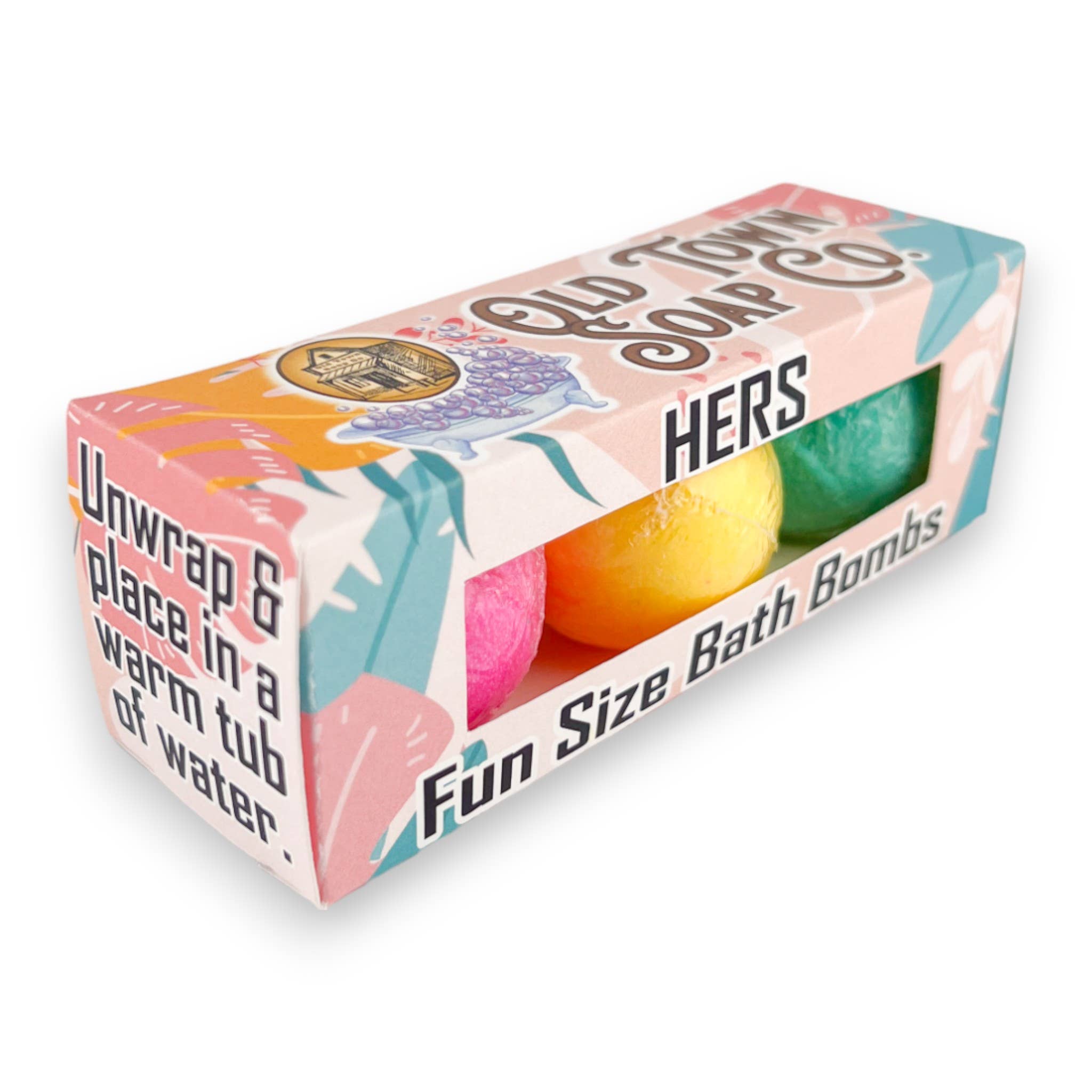 Old Town Soap Co. - Wholesale Bath Bomb/Fizz - Fun-Size Bath Bomb Sets - 3 in a box14
