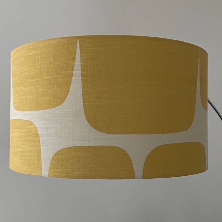 Scion Lohko Drum Lampshade In Honey And Paper for wholesale by Fait Par Moi