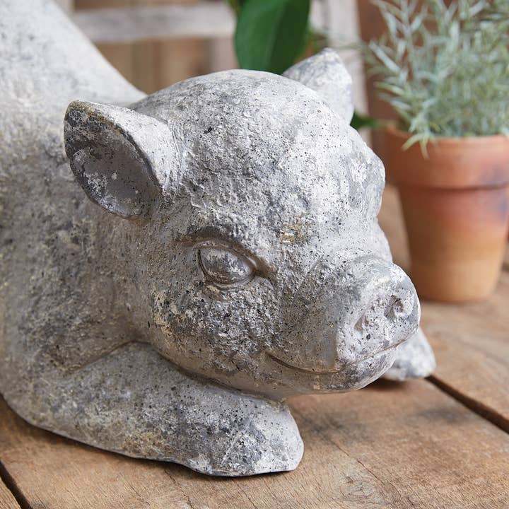 CTW Home Collection - Wholesale Outdoor Ornament/Decor - Playful Piglet Garden Statue