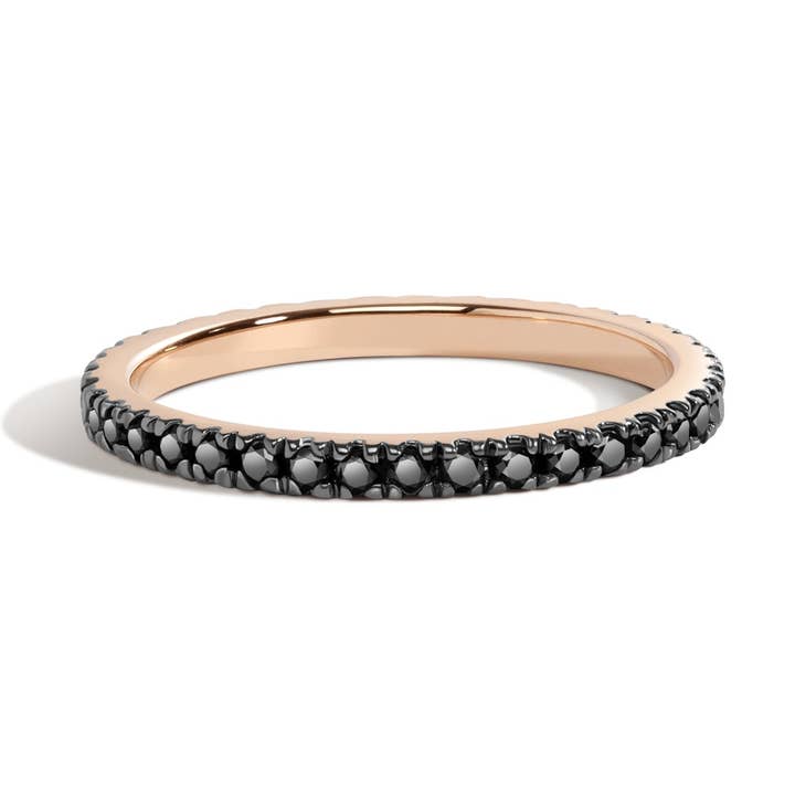 Black Diamond Eternity Band for wholesale by Selin Kent