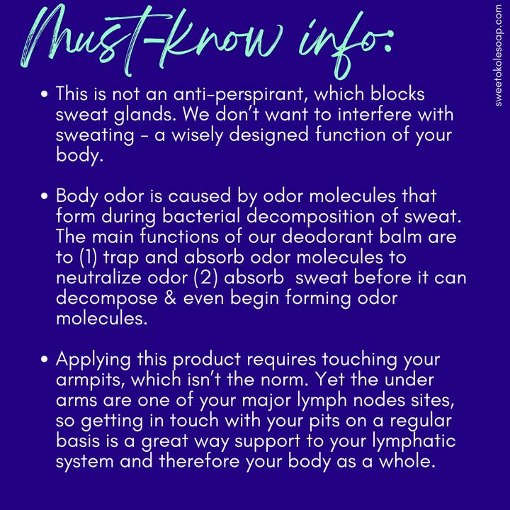 Sweet ʻŌkole Soap Co. - Wholesale Deodorant - Unisex - Natural Lavender Deodorant Balm for Sensitive Skin3