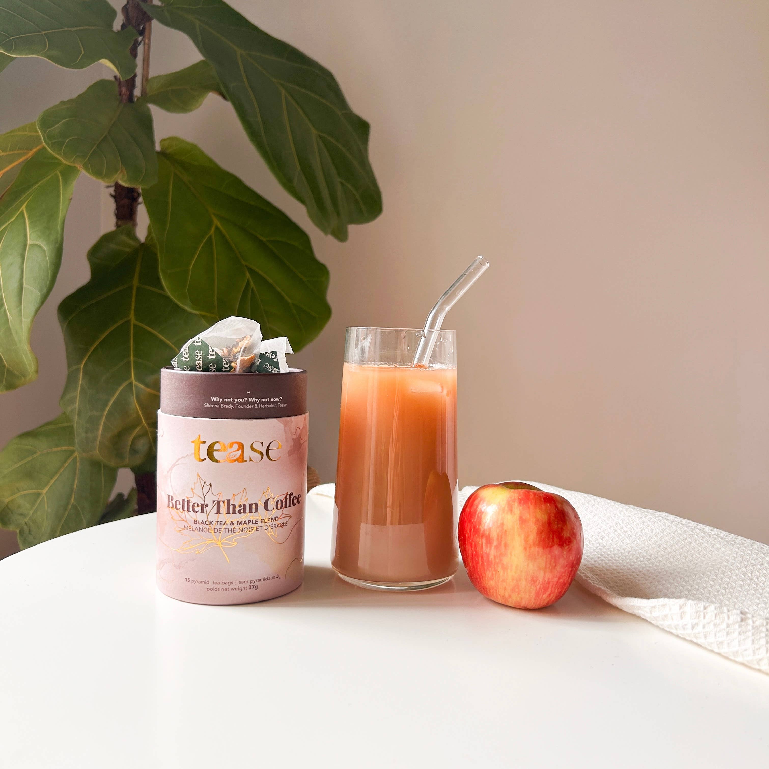 Tease | Wellness Tea Blends + Accessories - Wholesale Tea bags - Better Than Coffee |  Energy Maple Vanilla Black Tea 1