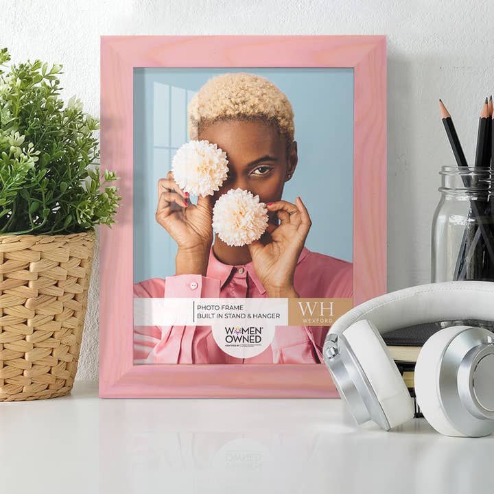 Wexford Home - Wholesale Picture Frame - Photo Frame, Real Wood with Wood Grain, Sunset Pink9