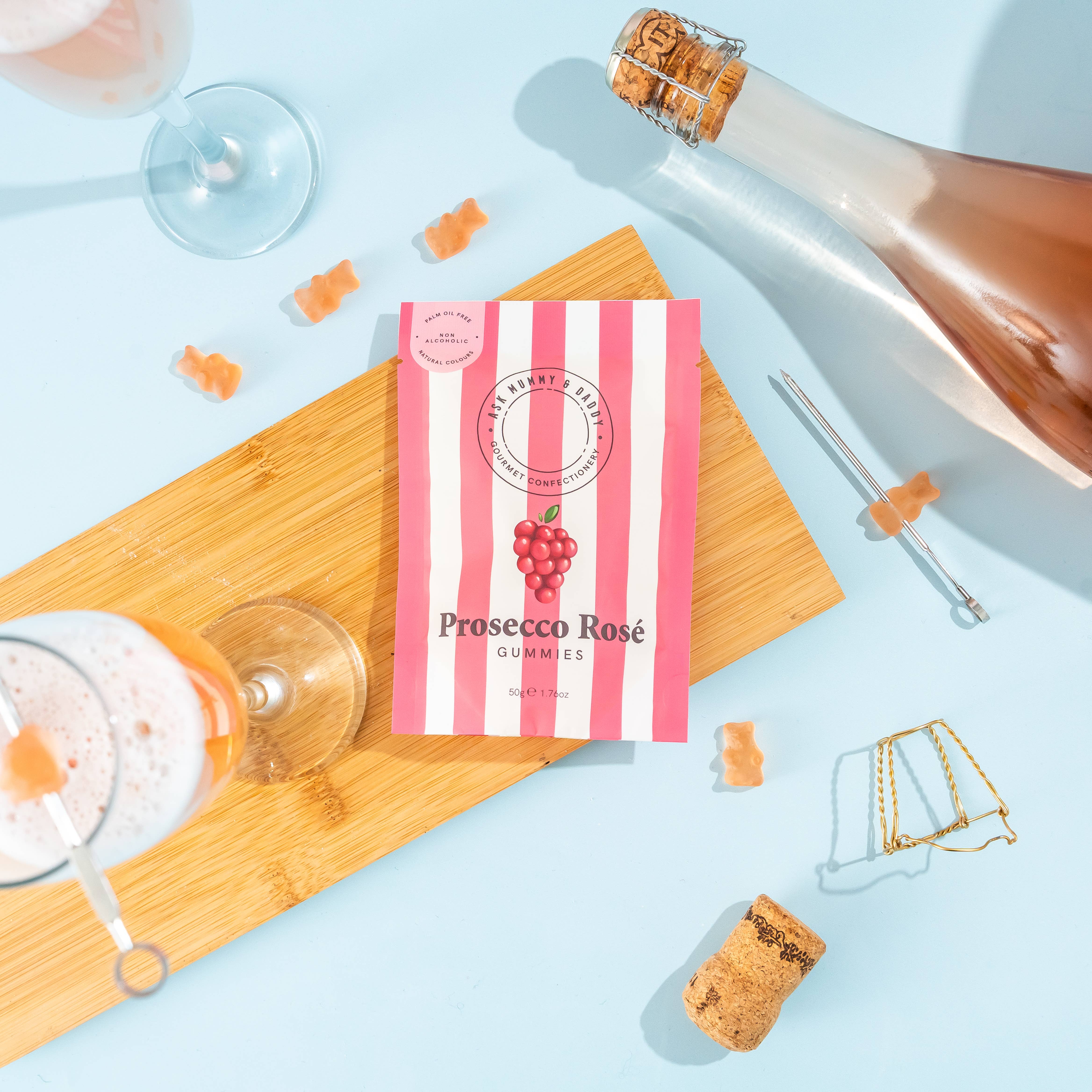 Ask Mummy & Daddy – Engroshandel Vingummi – Prosecco Rose gummier1