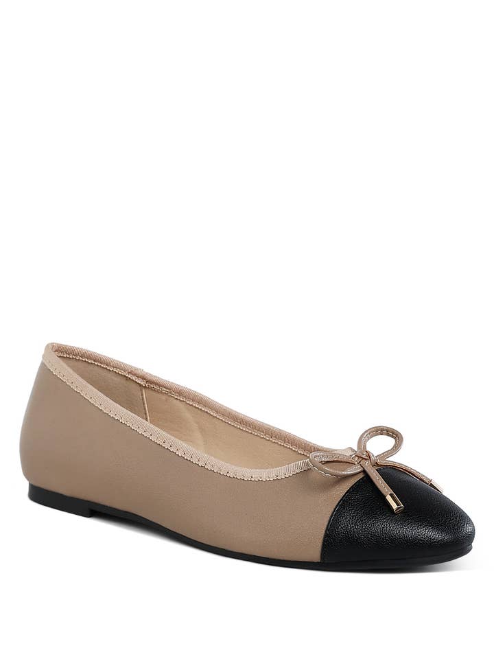Minato Two Tone Ballet Flats for wholesale by Rag Company