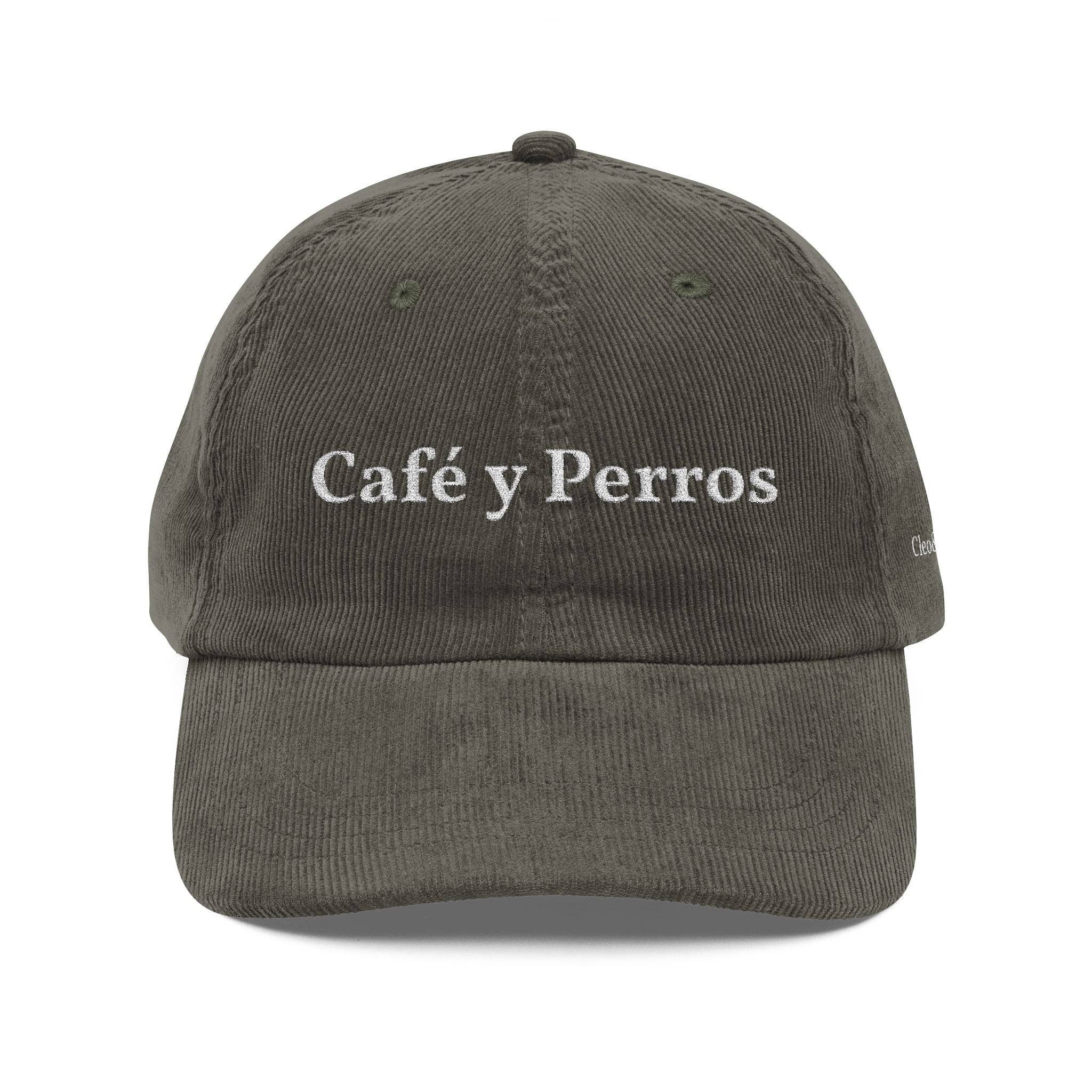 Cleo&Hooman - Wholesale Baseball Cap - Unisex - Café y Perros Corduroy Cap (Limited Edition)12