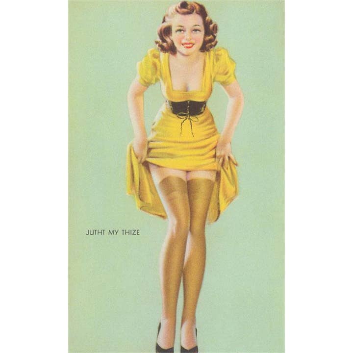 Found Image Press - Wholesale Sticker - Sticker GY-262 Brunette Showing off Legs