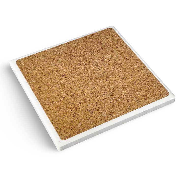 LISART LLC - Wholesale Coasters - 4" Sea Glass & Starfish coaster 3