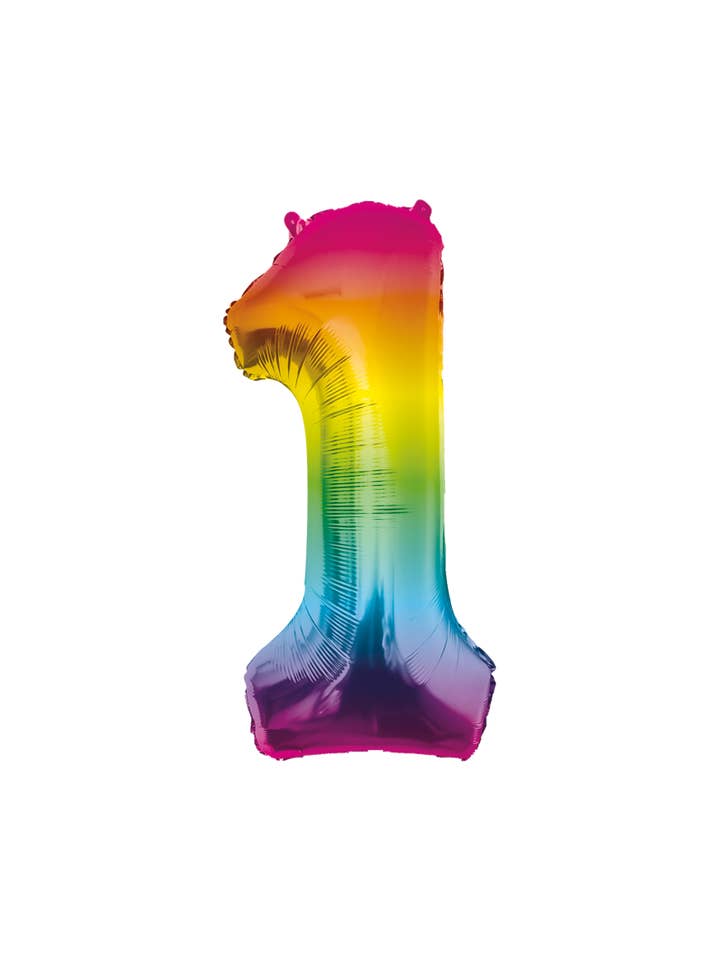 Foliebal 86 cm- nr.1 Regenboog voor wholesale door PD Party