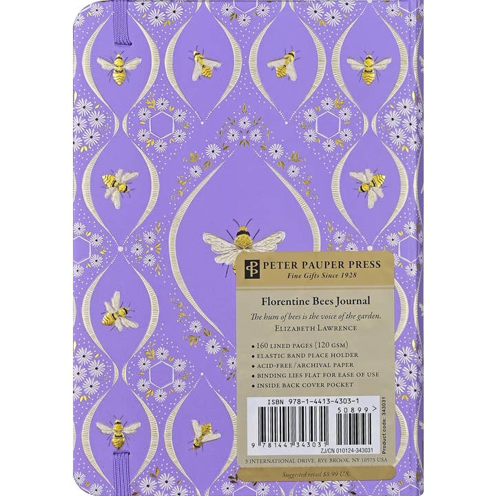 Peter Pauper Press - Wholesale Journal/Diary - Florentine Bees Journal2