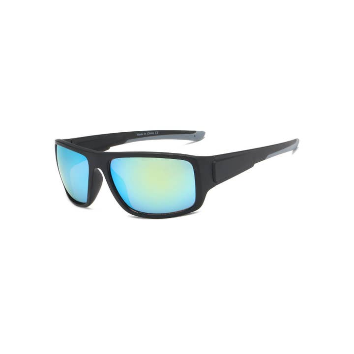 Cramilo Eyewear - Wholesale Sunglasses - Unisex - Rectangle Sport Wrap Around Sunglasses - Set of 48